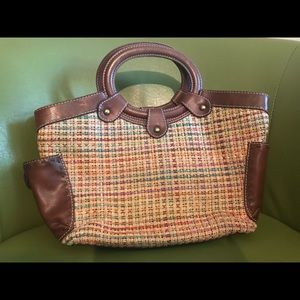 Fossil Straw Handbag